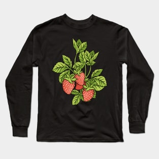 Strawberry Plant Strawberries Long Sleeve T-Shirt